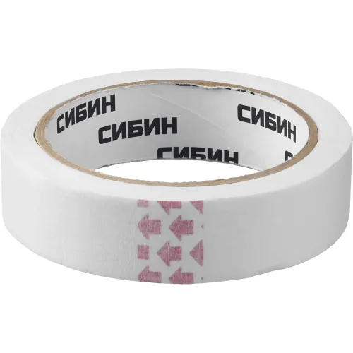 СИБИН 25 мм х 25 м, креповая, малярная лента (12111-25)