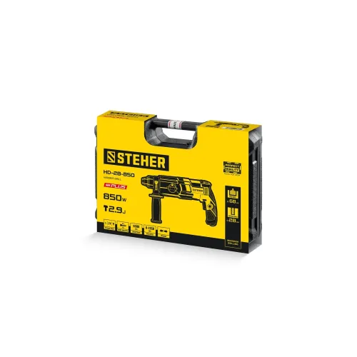 STEHER 28 мм, 850 Вт, перфоратор SDS Plus (HD-28-850)