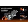 KRAFTOOL 4800 Вт, 400 мм, без диска, бензорез по бетону (бетонорез) (K970-16)