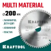 KRAFTOOL Multi Material, 200 х 30 мм, 60Т, пильный диск по алюминию (36953-200-30)
