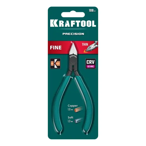 KRAFTOOL FINE, чистый рез 108 мм, прецизионные бокорезы (220017-6-10)