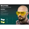 KRAFTOOL ULTRA жёлтые защитные очки, открытые, защита от царапин и запотевания, UV 450, оптический класс 1 (110462)