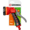GRINDA T-7, 7 режимов, курок сзади, пластиковый с TPR, поливочный пистолет (8-427185)