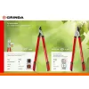 GRINDA R-740, 740 мм, закаленные лезвия, стальные рукоятки, большой плоскостной сучкорез (8-424107)