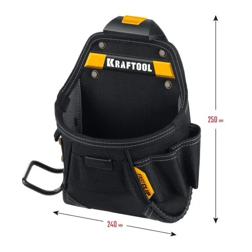KRAFTOOL KP-6 поясная сумка с быстросъёмным креплением FastClip, 240 х 250 мм (38775)