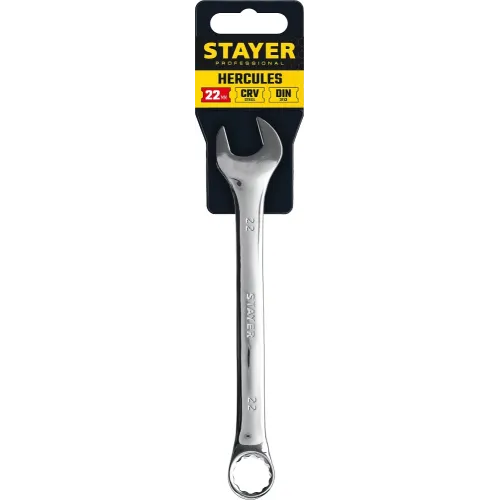 STAYER HERCULES, 22 мм, комбинированный гаечный ключ, Professional (27081-22)