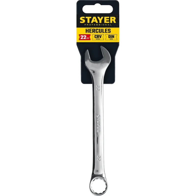 STAYER HERCULES, 22 мм, комбинированный гаечный ключ, Professional (27081-22)