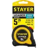STAYER Leader, 5 м х 25 мм, рулетка с автостопом, Professional (3402-5)