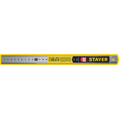 STAYER длина 0.3 м, нержавеющая линейка, Professional (3427-030)