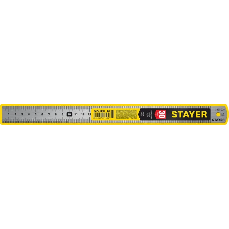 STAYER длина 0.3 м, нержавеющая линейка, Professional (3427-030)