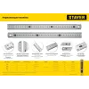 STAYER длина 0.3 м, нержавеющая линейка, Professional (3427-030)