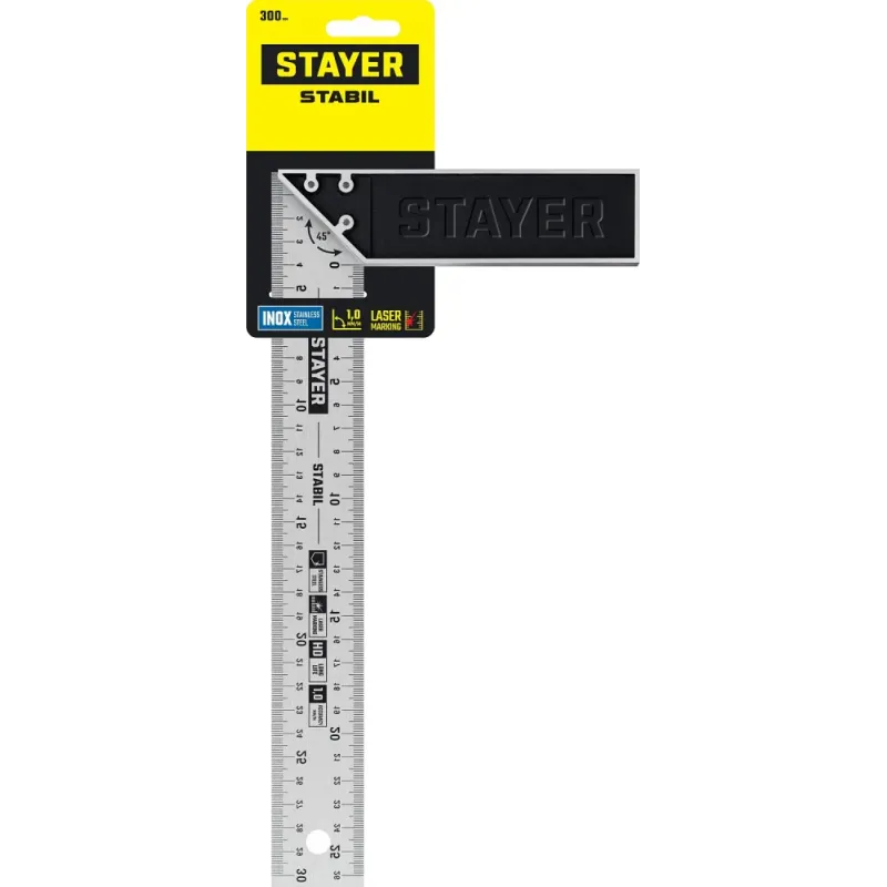 STAYER 300 мм, столярный угольник, Professional (3431-30)