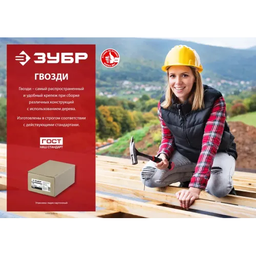 ЗУБР 60 x 2.8 мм, 5 кг, винтовые гвозди (305260-060)