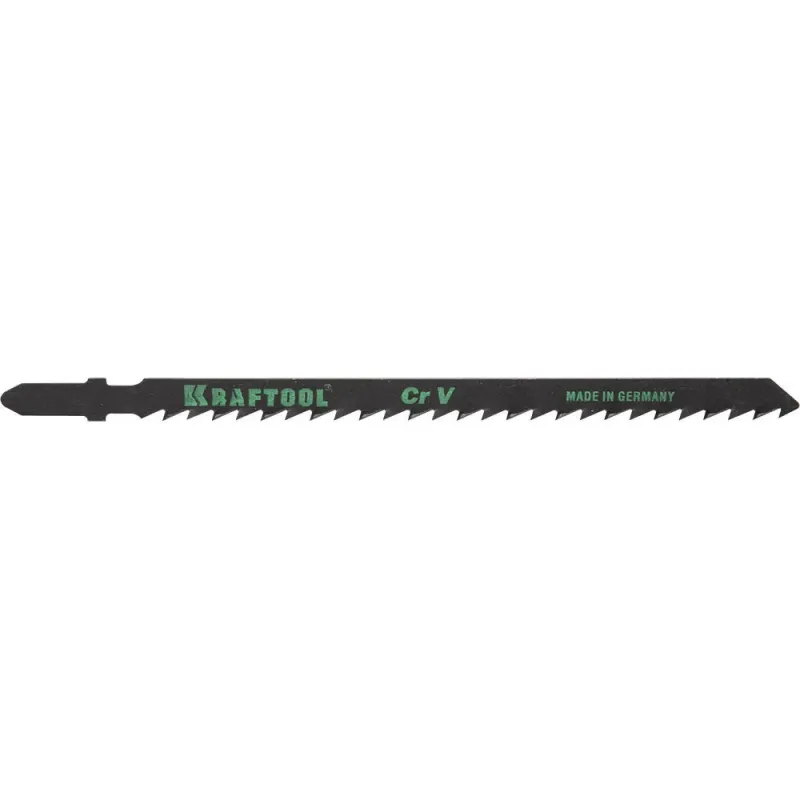 KRAFTOOL T244D, EU-хвост., по дереву, фигурный рез, шаг 4 мм, 75 мм, 2 шт, полотна для лобзика (159523-4)