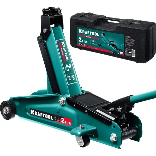 KRAFTOOL RIGID, 130 - 375 мм, подкатной домкрат с увеличенным подъемом (43452-2-K)