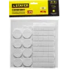 STAYER белые, самоклеящиеся, 175 шт, набор мебельных накладок (40917-H175)