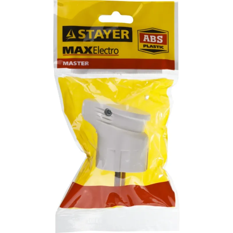 STAYER MAXElectro, белая, 16 А/220 В, 1300 Вт, угловая вилка (55161-W)