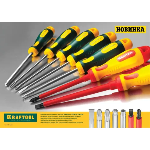 KRAFTOOL PH1 х 80 мм, высоковольтная отвертка (250084-1-080)