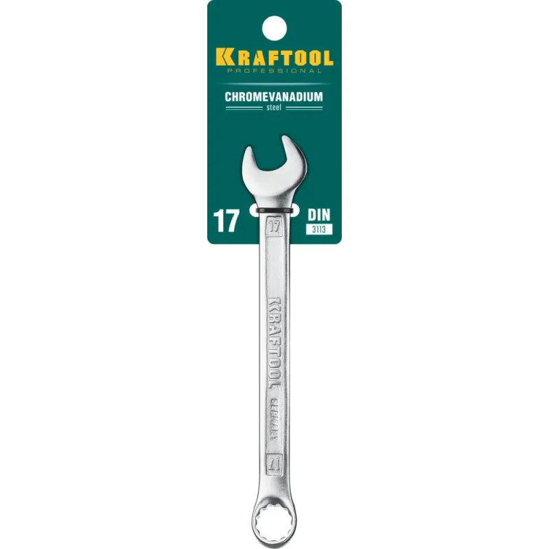 KRAFTOOL 17 мм, комбинированный гаечный ключ (27079-17)