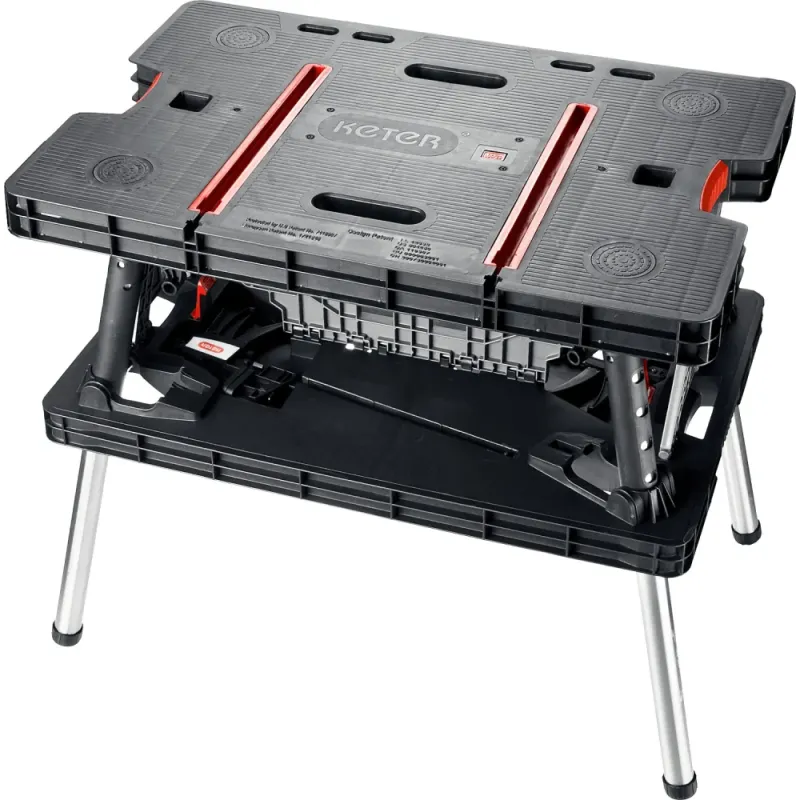 KETER FOLDING 850х550х755 мм, складной столярный верстак (38730)