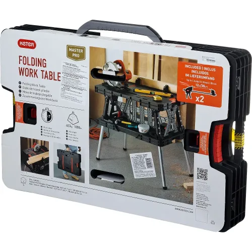 KETER FOLDING 850х550х755 мм, складной столярный верстак (38730)