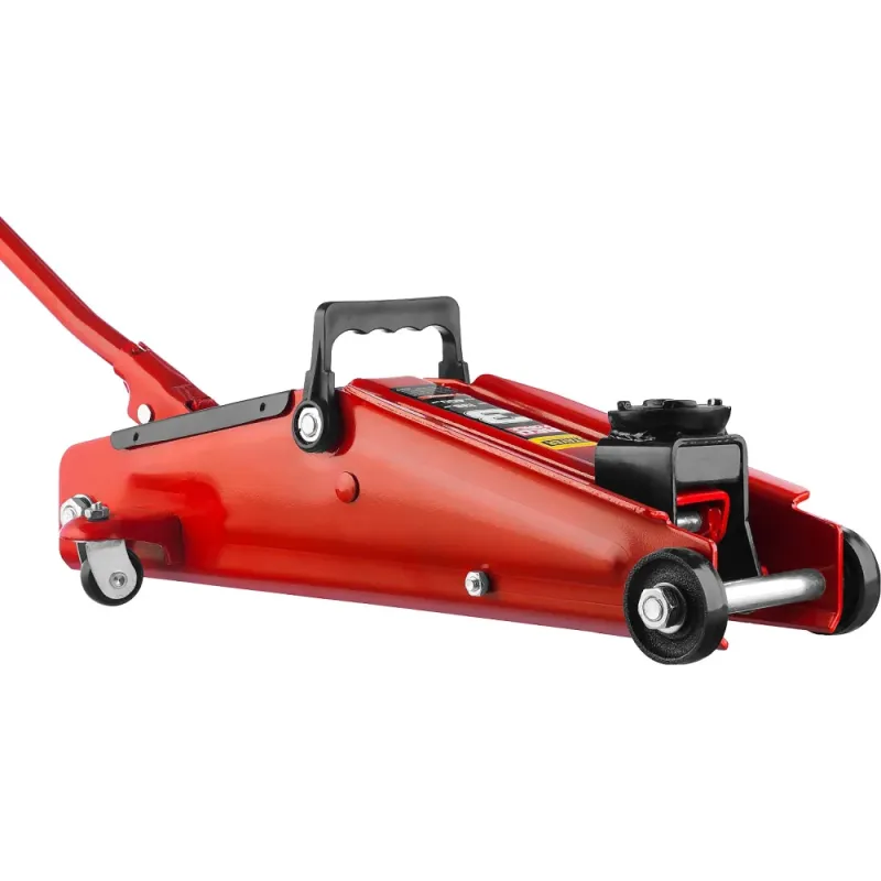 STAYER R-33 RED FORCE, 3 т, 135 - 400 мм, подкатной домкрат с увеличенным подъемом, Professional (43154-3)