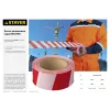 STAYER MAXTape, 75 мм, 150 м, красно-белая, сигнальная лента (12241-75-150)