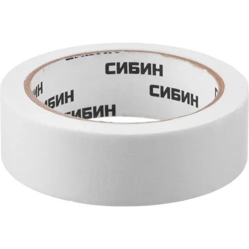 СИБИН 30 мм х 25 м, креповая, малярная лента (12111-30)