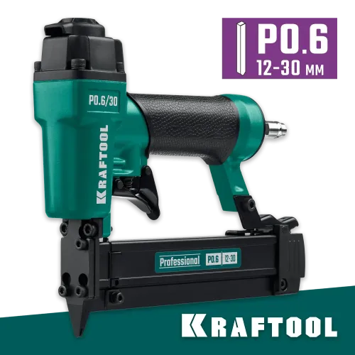 KRAFTOOL P0.6/30 пневматический нейлер для шпилек 23Ga тип P0.6 (12-30 мм), (31963)