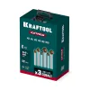 KRAFTOOL EXTREM, 6 шт (6.3, 8.3, 10.4, 12.4, 16.5, 20.5 мм), Z3, 90°, сталь M35, U-образная спираль, набор зенковок (29734-H6)