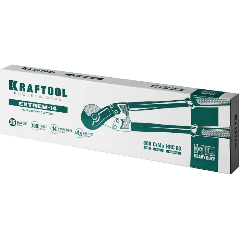 KRAFTOOL EXTREM-14, 600 мм, Профессиональный тросорез (23339-60)