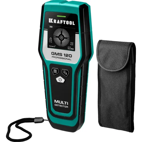 KRAFTOOL GMS-120, ЖК дисплей, универсальный детектор проводки (45298)