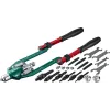 KRAFTOOL Combo3-M12, 3 вида заклёпок, комбинированный складной заклепочник в кейсе (31182)