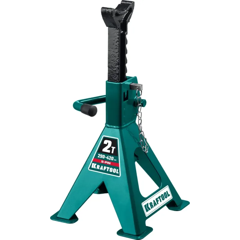 KRAFTOOL S-PIN, 2 т, 290 - 420 мм, усиленная страховочная подставка со штифтом (43465-2)
