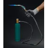 KRAFTOOL KS-8000, со шлангом 1.4м с пьезоподжигом на баллон турбо нагрев + 30% 2000°C, Газовая горелка Blue Fire (55512)