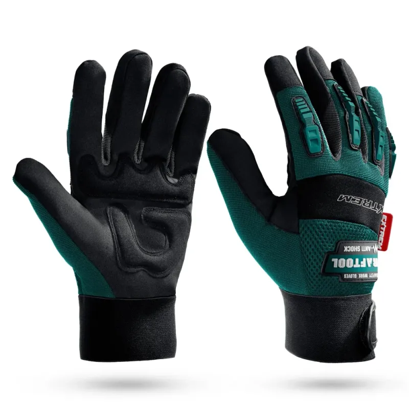 KRAFTOOL Extrem, XL (10), профессиональные комбинированные перчатки, антивибрационные, противоударные (11287-XL)