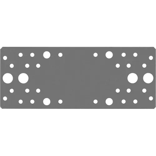 ЗУБР КП-2.0, 200 x 80 x 2 мм, цинк, крепежная пластина (310236-200-80)