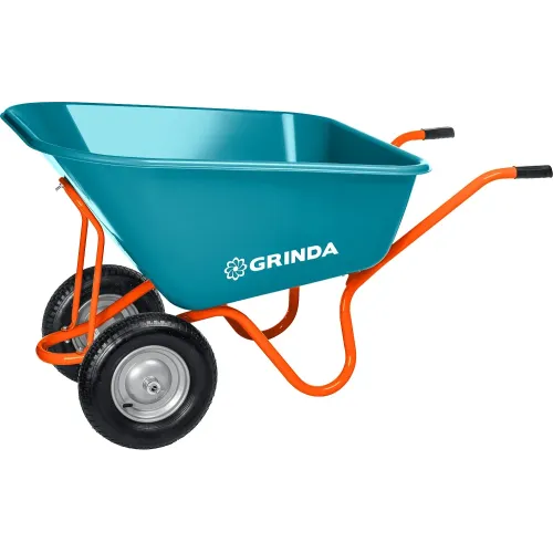 GRINDA GP-1, кузов увеличенного объема 260 л, г/п 120 кг, ударопрочный пластик, тачка садовая PROLine (422401)