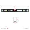 KRAFTOOL A-RATE CONTROL, 600 мм, точность 0.3 мм/м, с зеркальным глазком, сверхпрочный магнитный уровень (34988-60)
