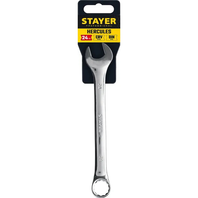 STAYER HERCULES, 24 мм, комбинированный гаечный ключ, Professional (27081-24)