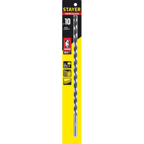 STAYER Hercules, 10 x 300 мм, cверло по бетону, Professional (2915-300-10)