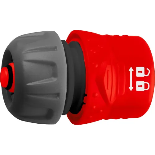GRINDA GF-34, 3/4″, с автостопом, с запирающим механизмом, для шланга, быстросъемный соединитель (8-426332)