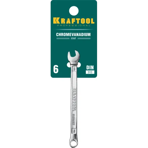 KRAFTOOL 6 мм, комбинированный гаечный ключ (27079-06)