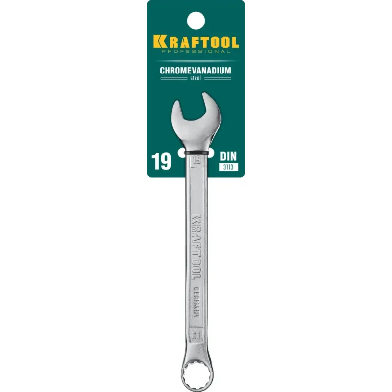KRAFTOOL 19 мм, комбинированный гаечный ключ (27079-19)