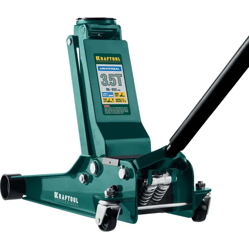 KRAFTOOL UNIVERSAL, 3.5 т, 95 - 552 мм, для СТО, универсальный подкатной домкрат (43454-3.5)