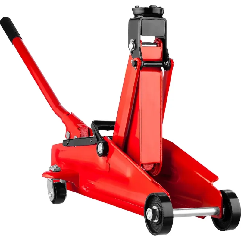 STAYER R-28 RED FORCE, в кейсе, 2 т, 130 - 350 мм, подкатной домкрат для легковых а/м, Professional (43153-2-K)