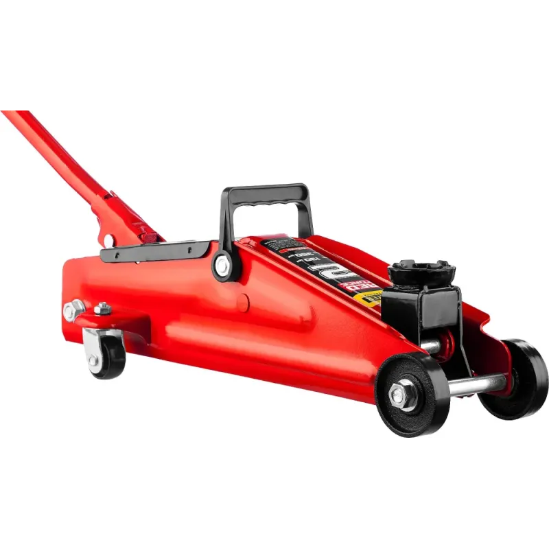 STAYER R-28 RED FORCE, в кейсе, 2 т, 130 - 350 мм, подкатной домкрат для легковых а/м, Professional (43153-2-K)