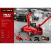 STAYER R-28 RED FORCE, в кейсе, 2 т, 130 - 350 мм, подкатной домкрат для легковых а/м, Professional (43153-2-K)