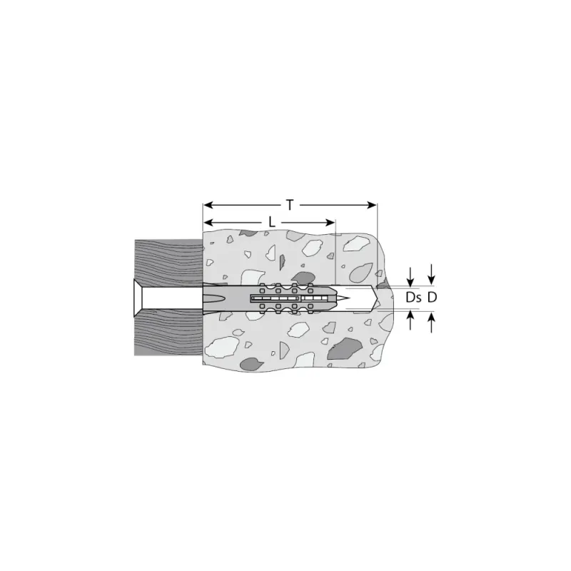 ЗУБР 6 х 30 мм, 1000 шт, распорный дюбель (4-301060-06-030)
