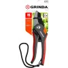 GRINDA G-28, 205 мм, углеродистая сталь, закаленные лезвия, тефлоновое покрытие, двухкомпонентные рукоятки, контактный секатор (8-423203)